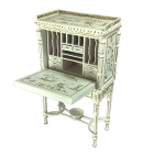 White Hand Painted Writing Bureau
