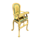 Cream and Blue Highchair