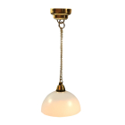Large White Pendant Ceiling Light - Battery Light