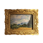 Van Gogh Landscape In An Ornate Gold Frame