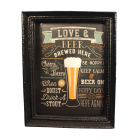 Picture of Beer Glasses In A Large Black Frame