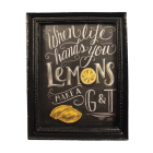 Lemons Picture In Large Black Frame