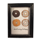 Donut Picture In Black Frame