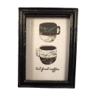 Coffee Picture In Black Frame