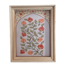 Picture of Vintage Orange Flowers with Cream Trim Border