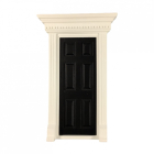 Black Dentil Trim Door