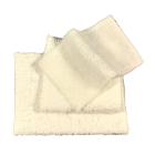 White Fluffy Towel Set, 3 Pcs
