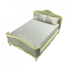 French-style Cream Double Bed