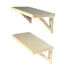 Small White Wall Shelves, 2 Pcs