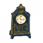 Large Blue Mantel Clock
