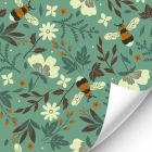 Flower and Bees Wallpaper