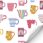 Multicoloured Cups Wallpaper