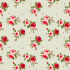Green Vintage Floral Wallpaper