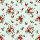 Turquoise Vintage Floral