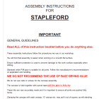 DOWNLOAD - Instructions for Stapleford House