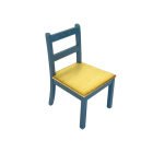 Blue Oak Kitchen Chair