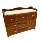 Walnut Baby Changer Dresser