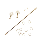 Brass Expanding Curtain Rail