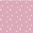 Candy Pink Wallpaper with White Flowers