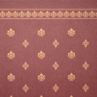 Garden Crest Dolls House Wallpaper Burgundy / Ivory - DIY076D