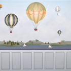 E7027 - Balloon Mural Nursery Wallpaper