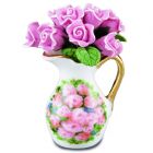 RP13595 - Floral Jug with Pink Roses