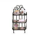 Cake Rack with Tea Set In Rose Design (RP14772)