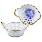RP16375 - Pair of Blue and Gold Baskets