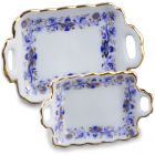 RP16445 - Two Blue and Gold Porcelain Trays