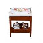 RP16550 - Dresden Rose Sink on Wooden Stand