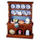 RP17454 - Kitchen Dresser with Blue and Gold Accessories