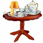 RP18221 - Table with Blue and Gold Accessories