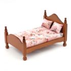 RP18290 - Wooden Bed with Matress and Pillows
