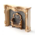 RP18593 - Cream Marble Fireplace