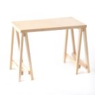 BEF098 Barewood Trestle or Work Table