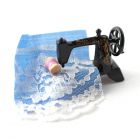D1035 - Sewing Machine and Material
