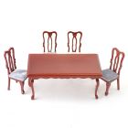 DF102 - 1:12 Scale Rectangular Dining Table and Four Chairs