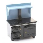 DF180 - 1:12 Scale Solid Fuel Stove Black and Blue