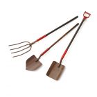 E1222 - Traditional Garden Tools, 3 Pcs