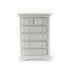 E2765 - White Chest of Six Drawers