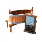 E3077 - Oval Wooden Wash Tub and Board