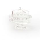 E3343 - Glass Cake Stand with Lid