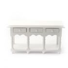 E4197 - Victorian White Sideboard with Shelf
