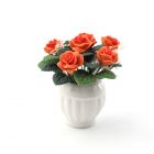 E4362 - Peach Rose Arrangement in Vase