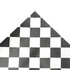E5881 - Black & White 'Marble' Tile Paper
