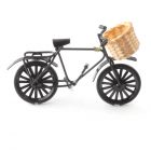 MC2385B Black Bike with Bamboo Basket