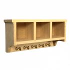 BA027 - Barewood Hall Shelf with Hooks