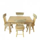 BA039 - Barewood Table and Four Chairs