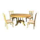 BA043 - Barewood Dining Room table and Four Chairs