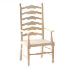 BEF105 - Barewood Ladderback Carver Chair